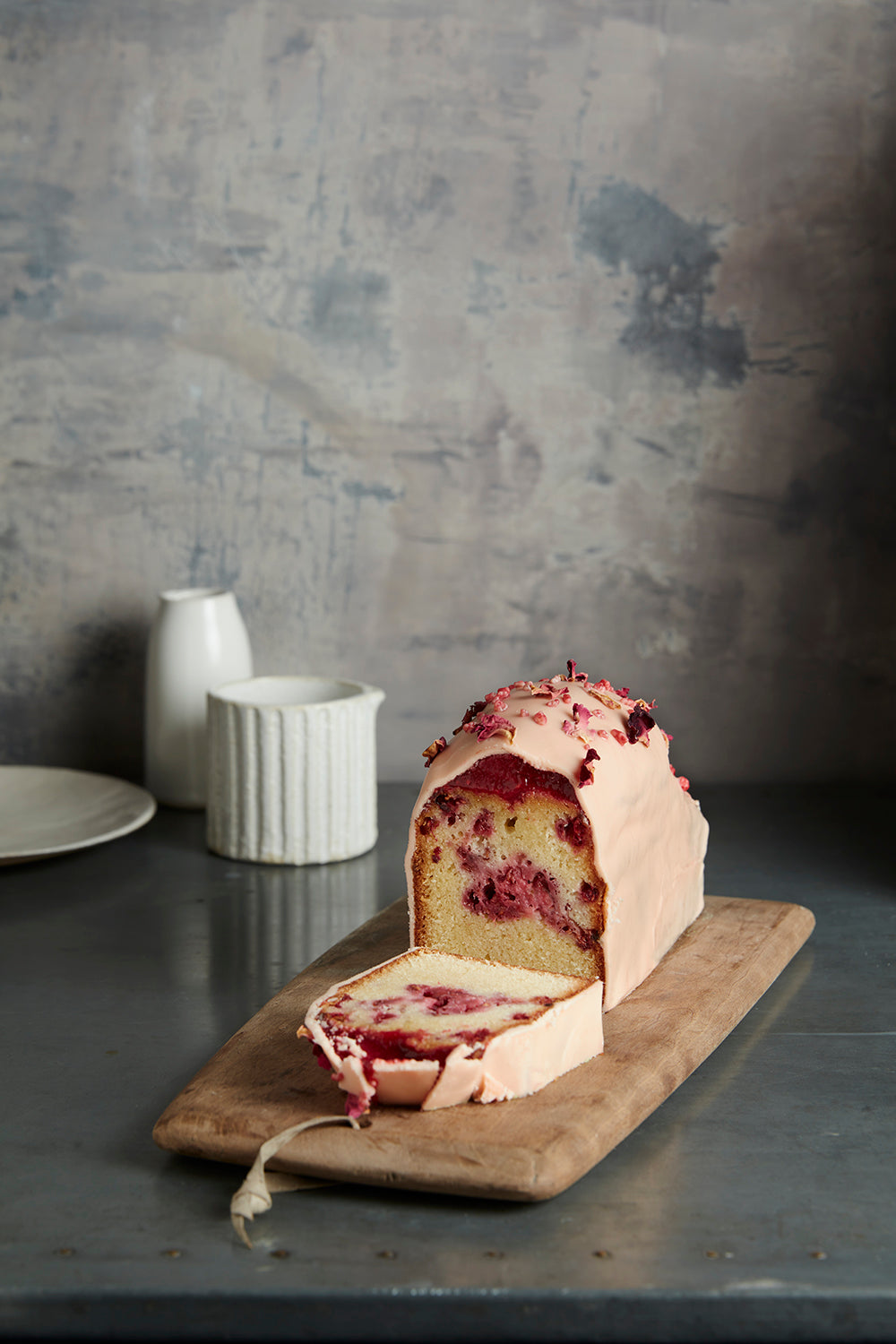 Raspberry & Rose Travel Cake